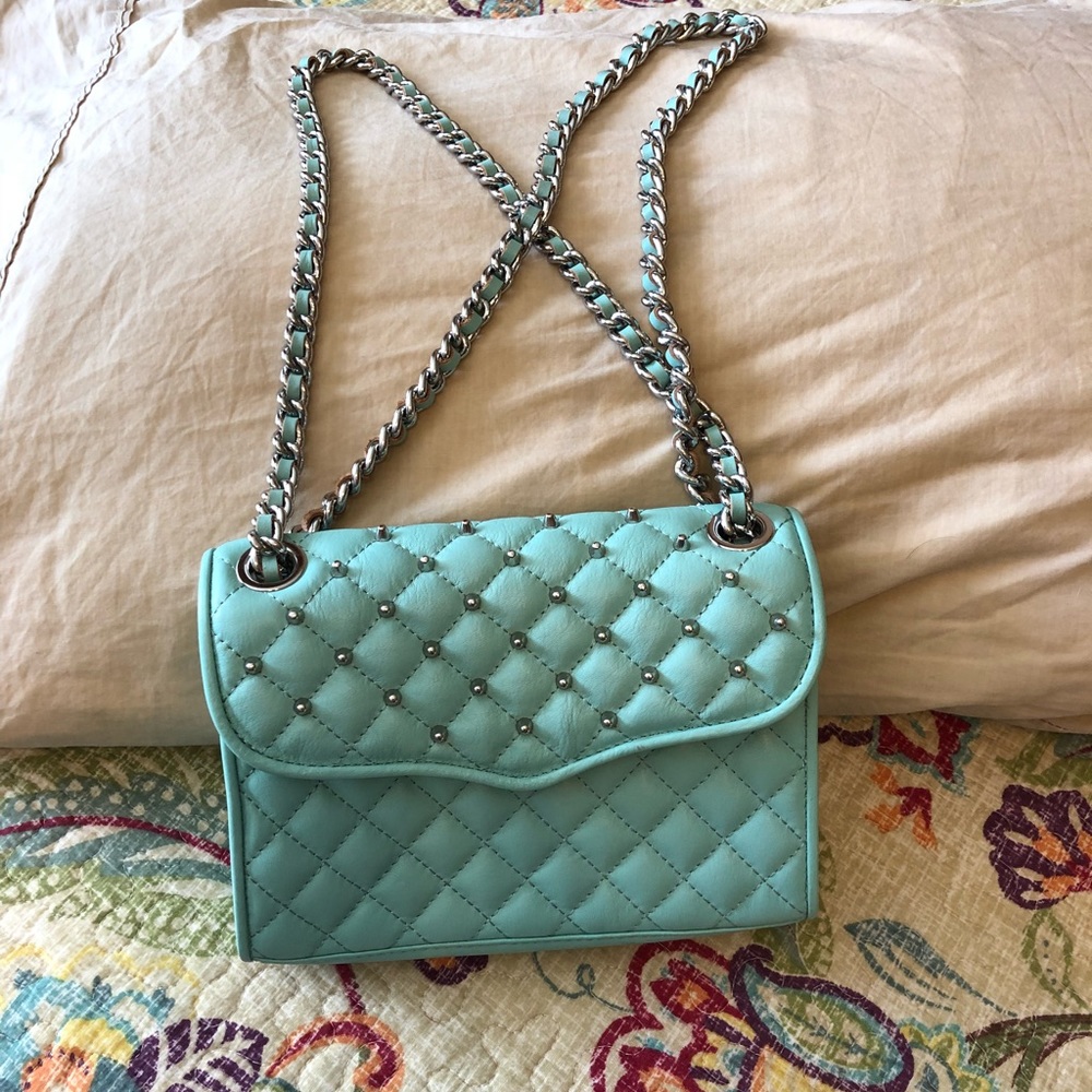 Rebecca Minkoff Studded Aqua Purse